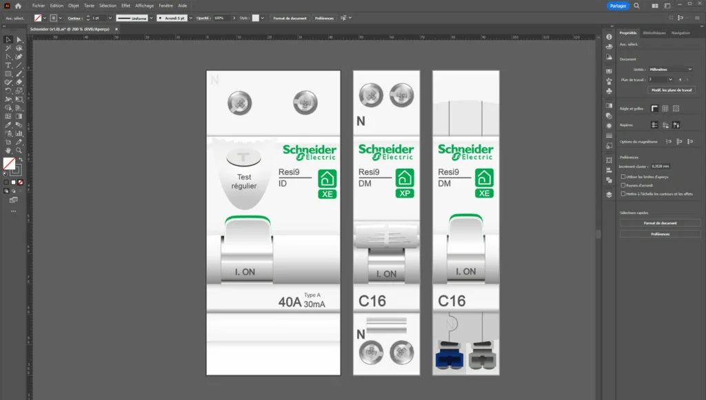 Réaliser votre schéma de tableau électrique Schneider Electric Resi9 XE/XP